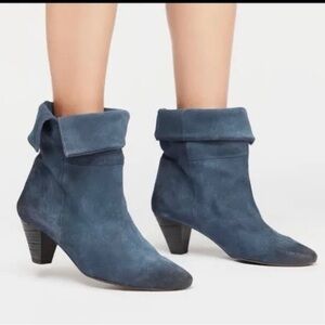 Free People Blue Ankle Boots